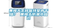 黄梅天怎样保持室内干燥？ 黄梅天防潮小知识