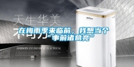 在梅雨季来临前，我想当个“事前诸葛亮”