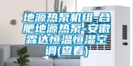 地源热泵机组-合肥地源热泵-安徽霖达恒温恒湿空调(查看)