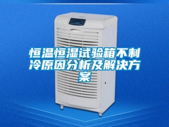 知识百科恒温恒湿试验箱不制冷原因分析及解决方案
