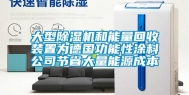 大型除湿机和能量回收装置为德国功能性涂料公司节省大量能源成本