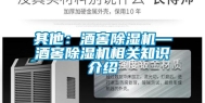 其他：酒窖除湿机—酒窖除湿机相关知识介绍