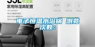 电子恒温水浴锅　　浏览次数：