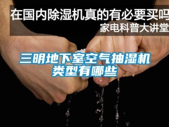 企业新闻三明地下室空气抽湿机类型有哪些