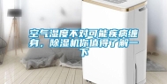 空气湿度不对可能疾病缠身，除湿机你值得了解一下
