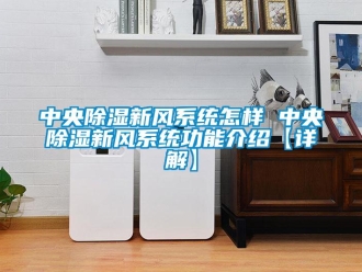 行业新闻中央除湿新风系统怎样 中央除湿新风系统功能介绍【详解】