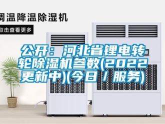 常见问题公开：河北省锂电转轮除湿机参数(2022更新中)(今日／服务)