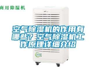 行业新闻空气除湿机的作用有哪些？空气除湿机工作原理详细介绍