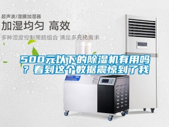 企业新闻500元以下的除湿机有用吗？看到这个数据震惊到了我