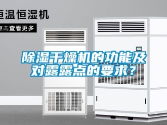 企业新闻除湿干燥机的功能及对露露点的要求？
