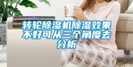 转轮除湿机除湿效果不好可从三个角度去分析