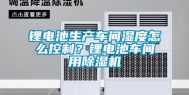 锂电池生产车间湿度怎么控制？锂电池车间用除湿机