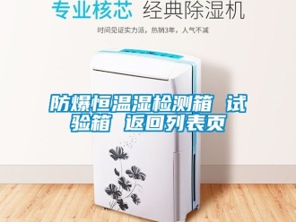 企业新闻防爆恒温湿检测箱 试验箱 返回列表页