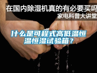 知识百科什么是可程式高低温恒温恒湿试验箱？