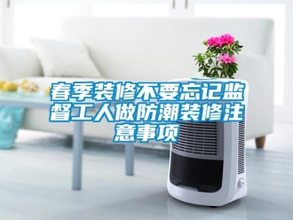 企业新闻春季装修不要忘记监督工人做防潮装修注意事项