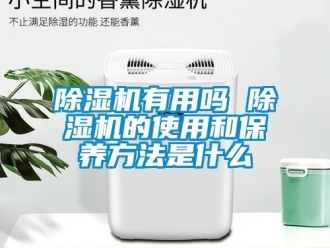 行业新闻除湿机有用吗 除湿机的使用和保养方法是什么