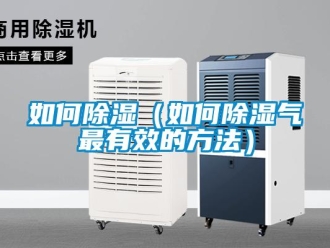 企业新闻如何除湿（如何除湿气最有效的方法）