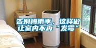 告别梅雨季，这样做让室内不再“发霉”