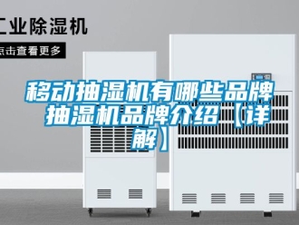 企业新闻移动抽湿机有哪些品牌 抽湿机品牌介绍【详解】