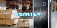 除湿机有什么用？
