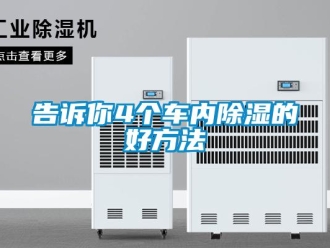 企业新闻告诉你4个车内除湿的好方法