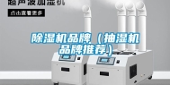 除湿机品牌（抽湿机品牌推荐）