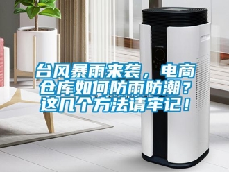 常见问题台风暴雨来袭，电商仓库如何防雨防潮？这几个方法请牢记！