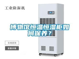 常见问题博物馆恒温恒湿柜如何保养？