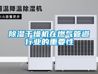 企业新闻除湿干燥机在燃气管道行业的重要性