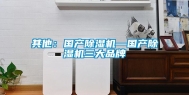 其他：国产除湿机—国产除湿机三大品牌