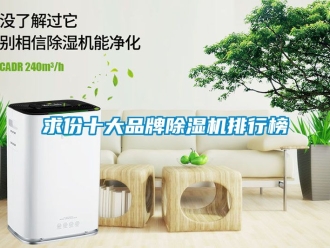 企业新闻求份十大品牌除湿机排行榜