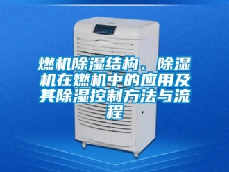 行业新闻燃机除湿结构、除湿机在燃机中的应用及其除湿控制方法与流程