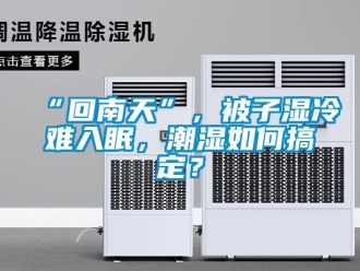 常见问题“回南天”，被子湿冷难入眠，潮湿如何搞定？