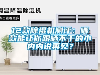 企业新闻12款除湿机测评：哪款能让你跟晒不干的小内内说再见？