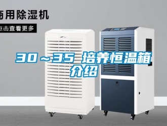常见问题30～35℃培养恒温箱介绍