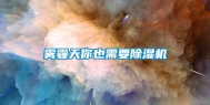雾霾天你也需要除湿机