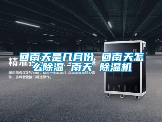 行业新闻回南天是几月份 回南天怎么除湿 南天 除湿机