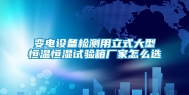 变电设备检测用立式大型恒温恒湿试验箱厂家怎么选