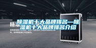 除湿机十大品牌排名—除湿机十大品牌排名介绍