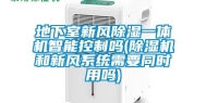 地下室新风除湿一体机智能控制吗(除湿机和新风系统需要同时用吗)