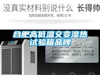 常见问题合肥高低温交变湿热试验箱品牌