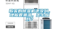 购买的除湿机还没到，地板很潮湿，怎么应对？