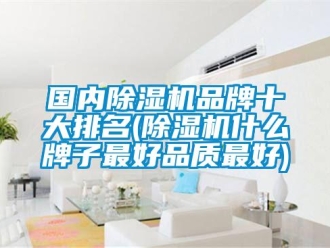 企业新闻国内除湿机品牌十大排名(除湿机什么牌子最好品质最好)