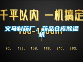 企业新闻义马制药厂、药品仓库除湿机