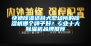 快速除湿适合大型场所的除湿机哪个牌子好？专业十大除湿机品牌推荐