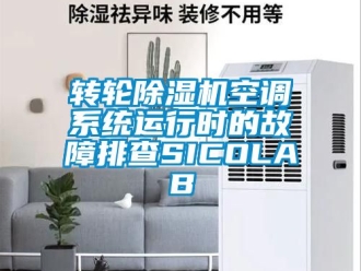 常见问题转轮除湿机空调系统运行时的故障排查SICOLAB