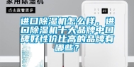 进口除湿机怎么样，进口除湿机十大品牌中口碑好性价比高的品牌有哪些？