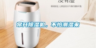 常开除湿机，不怕潮湿来