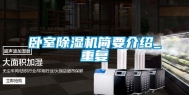 卧室除湿机简要介绍_重复