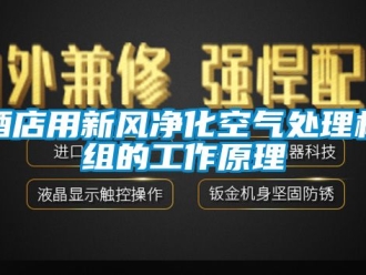 企业新闻酒店用新风净化空气处理机组的工作原理